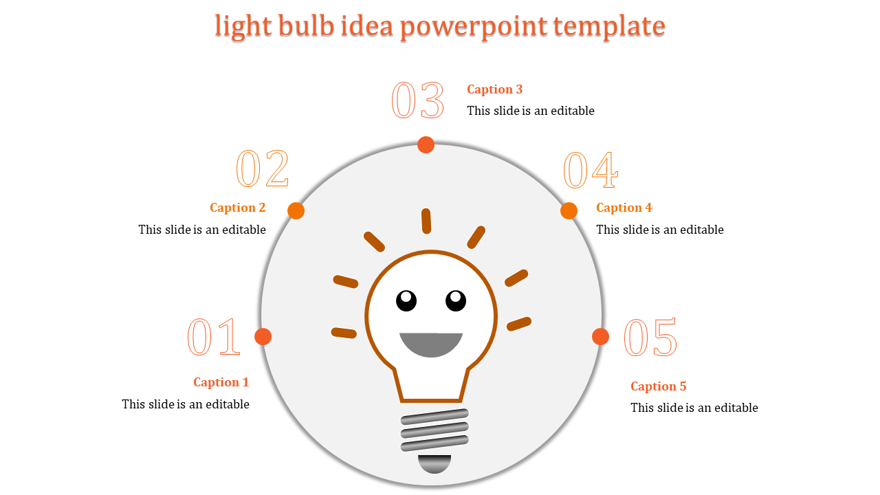 light bulb idea powerpoint template-light bulb idea powerpoint template-Orange